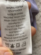 Load image into Gallery viewer, FootJoy Polo Shirt Adult Purple White Striped Golf Performance Preppy Mens