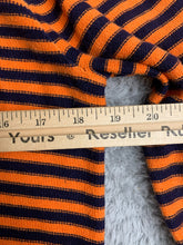 Load image into Gallery viewer, Lauren Ralph Lauren Sweater Womens Medium Orange Navy Striped Outerwear Ladies