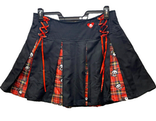 Load image into Gallery viewer, Skelanimals Skirt Womens Extra Large (34x17) Goth Emo Cyberpunk Whimsigoth Mini