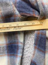Load image into Gallery viewer, STOIC Shirt Adult Large Blue Ivory Button Up Flannel Plaid Pocket Casual Mens