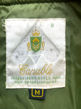 Load image into Gallery viewer, Vintage Capable Jacket Adult Medium Army Green Fade Full Zip Bomber Coat Mens