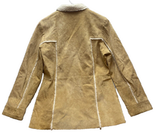 Load image into Gallery viewer, Vintage Roper Jacket Adult Medium Suede Leather Sherpa Full Zip Western Mens