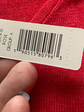 Load image into Gallery viewer, Nic Zoe Sweater Womens Large Red Oversized Viscose Ribbed Knit Outerwear NWT