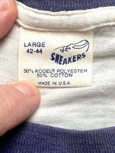 Load image into Gallery viewer, VTG Tennis Shirt Adult Large White Ringer CC of NC Single Stitch USA 70s Mens