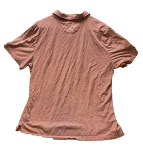 Load image into Gallery viewer, Faherty Shirt Adult Extra Large Salmon Blue Stripes Preppy Casual Golf Polo Mens