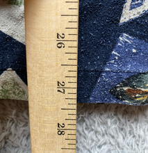 Load image into Gallery viewer, VTG County Seat Shirt Adult Medium Blue 100% Silk Button Up AOP Hawaiian Mens