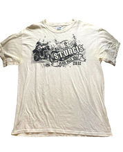Load image into Gallery viewer, Sturgis Shirt Adult Large White Black Hills Rally 2012 Motorcycle Biker Mens