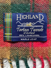Load image into Gallery viewer, VTG Highland Scarf Adult Medium 12"x52" Tartan Tweeds Scottish Lambswool Mens