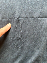Load image into Gallery viewer, J Jill Shirt Womens Large Deep Blue Crochet Embroidered Boho Blouse Linen NWT
