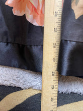 Load image into Gallery viewer, Torrid Dress Womens 24 (3X) Black AOP Flower Boho Strapless Mini Spandex Flared