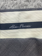 Load image into Gallery viewer, Alan Flusser Pants Adult 38x32 Gray Pleated Straight Leg Viscose Golf Dress Mens