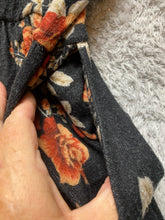 Load image into Gallery viewer, Torrid Dress Womens 3 Black Peach AOP Flower Sper Soft Plush Skater Flared Boho