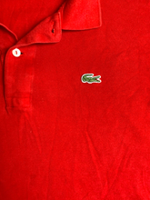 Load image into Gallery viewer, Lacoste Shirt Adult 9 Red Preppy Solid Casual Alligator Golf Polo France Mens