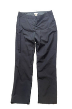 Load image into Gallery viewer, J Crew Pants Womens 4 (32x27) Black Flat Front Wool Trousers Straight Leg Dress