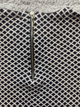 Load image into Gallery viewer, ZARA Knit Dress Womens Medium Black White Argyle Diamond Sheath Peasant Casual