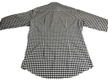 Load image into Gallery viewer, Mizzen Main Shirt Adult Large Black White Checkered Trim Fit Button Up Mens
