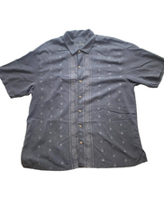 Load image into Gallery viewer, Tommy Bahama Shirt Adult 2XL XXL Black Embroidery Silk Button Up Casual Mens
