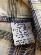 Load image into Gallery viewer, Roper Shirt Adult Extra Large Brown Blue Checkered Pearl Snap Western Cowboy Men