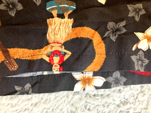 Load image into Gallery viewer, Island Moments Emme Shirt Adult Large Black Aloha Hawaiian Tiki Button Up Mens