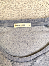 Load image into Gallery viewer, Marine Layer Sweater Womens Large Heather Blue Fleece Oversized Pullover Ladies