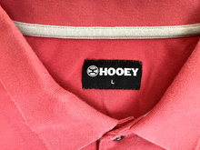 Load image into Gallery viewer, Hooey Shirt Adult Large White Coral Preppy Colorblock Casual Golf Polo Mens
