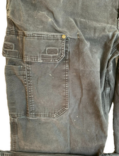 Load image into Gallery viewer, Duluth Trading Pants Adult 44x30 Black Flex Fire Hose Cargo Outdoor Spandex Mens