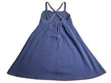 Load image into Gallery viewer, J Crew Dress Womens 10 Medium Navy Blue Cross Strap A Line Flowy Sundress Ladies