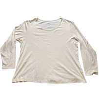 Load image into Gallery viewer, J Jill Shirt Womens 2X Beige Scoop Neck Pima Classic Pullover Plus Ladies