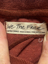 Load image into Gallery viewer, Free People We The Free Shirt Womens Extra Small Jamie Patchwork Oversized Crop