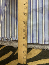 Load image into Gallery viewer, Sean John Shirt Adult 3XL XXXL Blue White Striped Button Up Casual Dress Mens