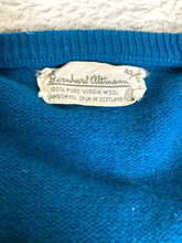 Load image into Gallery viewer, Bernhard Altmann Sweater Adult 42 (Large) Cobalt Blue Virgin Wool Outerwear Mens