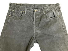 Load image into Gallery viewer, Levis 501 Jeans Adult 38x34 Black Straight Leg Strauss & Co Denim Zip Fly Mens