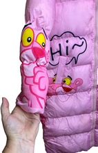 Load image into Gallery viewer, KiKiMax Jacket Womens 1X Pink Panther Quilted Parka Hoodie 90s Zip Up Plus Lady