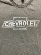 Load image into Gallery viewer, Chevrolet Shirt Adult Large Gray Old Style Spellout Logo Streetwear Chevy Mens