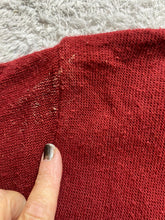 Load image into Gallery viewer, VTG IZOD Sweater Adult Extra Large Maroon Embroidered Logo Knitted Cardigan Mens