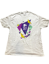 Load image into Gallery viewer, Taco Bell Shirt Adult 2X 2XL White Athletic Fit Plus Crewneck Geometric Mens NWT