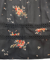 Load image into Gallery viewer, Show Me Your Mumu Dress Womens Medium Black AOP Flower Boho Eyelet Smocked