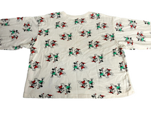 Load image into Gallery viewer, Mickey & Minnie Mouse Sweater Womens Extra Large White AOP Skating Disney Ladies