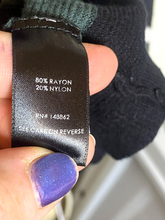 Load image into Gallery viewer, Torrid Dress Womens 4 Black Hunter Green Ribbed Knit Rayon Nylon Sweater Bodycon