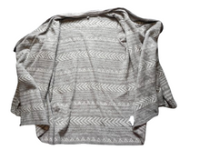 Load image into Gallery viewer, Lucky Brand Sweater Womens Medium Aztec Waterfall Cardigan Open Front Ladies