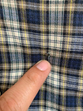 Load image into Gallery viewer, Ralph Lauren Shirt Adult Medium Navy Blue Yellow Plaid Greggor Button Up Mens