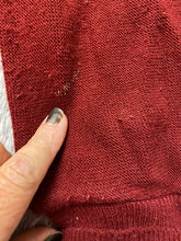 Load image into Gallery viewer, VTG IZOD Sweater Adult Extra Large Maroon Embroidered Logo Knitted Cardigan Mens