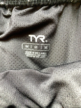 Load image into Gallery viewer, TYR Shorts Adult Medium (32x8.5) Black Perforated Workout Running Active Mens