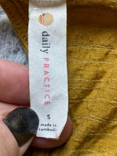 Load image into Gallery viewer, Anthropologie Daily Practice Shirt Womens Small Mustard Yellow Oversized Blouse