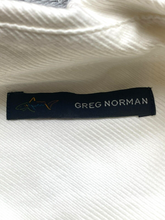 Load image into Gallery viewer, Greg Norman Shirt Adult 2XL XXL White Textured Button Up Shark Sporty Casual Men