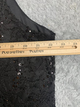 Load image into Gallery viewer, Catherines Shirt Womens 20W Black Sequins Lace Line Tank Blouse Plus Ladies