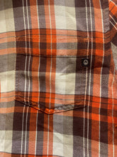 Load image into Gallery viewer, Marmot Shirt Adult Medium Orange Button Up Flannel Plaid Casual Pocket Mens