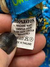 Load image into Gallery viewer, OmZappy Pants Womens 27x25.5 Blue Yellow Harem Hippie Boho Smocked Yoga Palazzo