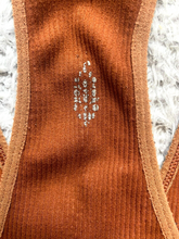 Load image into Gallery viewer, Free People FP Movement Shirt Womens Large Brownish Red Racerback Crop Stretch