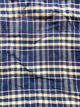 Load image into Gallery viewer, Munsingwear Shirt Adult Extra Large Blue Button Up Plaid Casual Collared Mens
